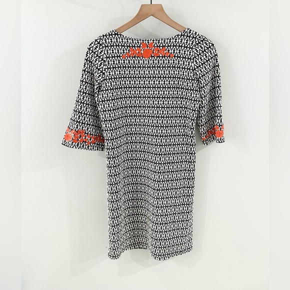 THML Black & White Embroidered Dress Size XS - Picture 6 of 6